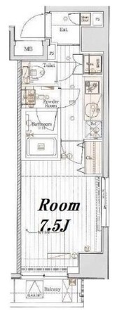 メイクスデザイン町屋の物件間取画像